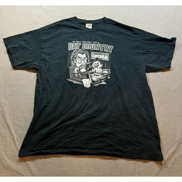 Joker Penguin Welcome‎ to Gotham Adult XL Black Short Sleeve Pullover Tee Mens - Picture 1 of 8